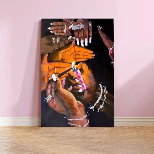 EIBEILI Diamond Art Kits for Adults Black Art Diamond Painting Kits