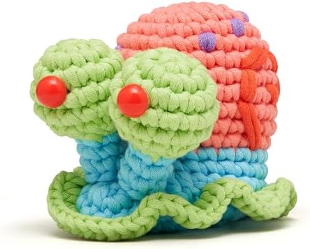 The Woobles Spongebob Crochet Kit for Beginners (Gary the Snail)