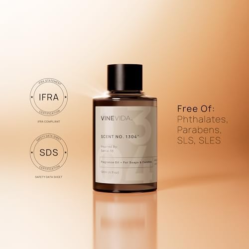 VINEVIDA [16oz] Cashmere Glow Fragrance Oil for Candle Making - Made in USA Scents for Soap Making - Natural Candle Fragrance Oil