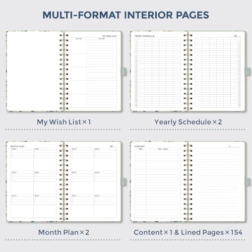 AHGXG Spiral Journal Notebook, 160 Lined Pages, A5 Size (5.7'' x 8.3'')