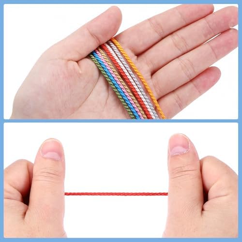MECCANIXITY Twisted Cord Trim, 5 Yard 2mm 3-Ply Twine Braided Rope Shiny Thread String for Craft Gift Bag Curtain Christmas Decor, Dark Grey - 5m