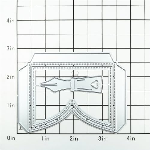 Book Label Pen Nib Metal Cutting Dies for Card Making