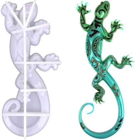 3D Lizard Silicone Mold for Epoxy/UV Resin Casting DIY Craft Art Decors