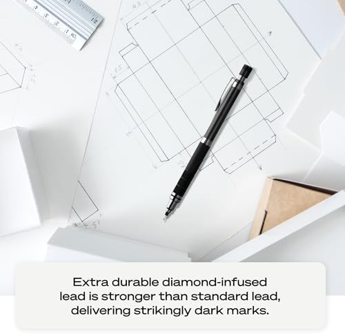 uniball™ Kuru Toga Elite Mechanical Pencil Kit, 0.5mm, HB, Silver, 1 Pack