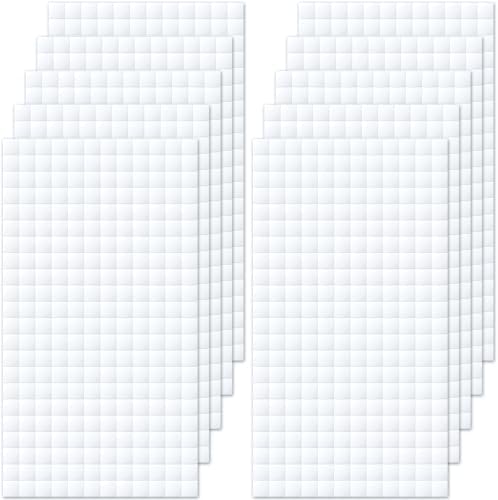 Joez Wonderful 10 Sheets Foam Adhesive Squares, 0.24in, White