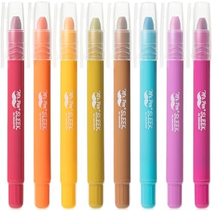 Mr. Pen- No Bleed Gel Highlighters, Dark Sunshine & Smiles, 8 Pack