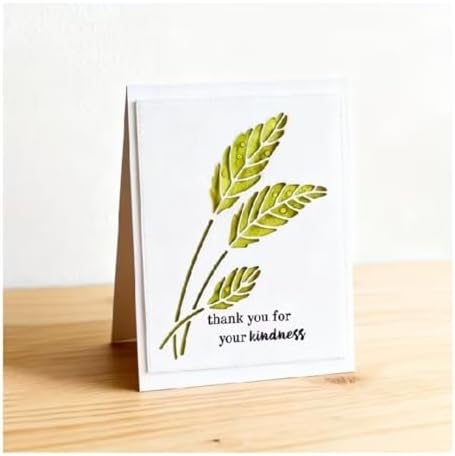 Scrapbooking Die-Cuts for Card Making, Christmas Metal Cutting Dies, Paper Craft Punch Template, Background Embossing Stencils, DIY Album Décor (Wheat Ear Card-13x5.8cm)