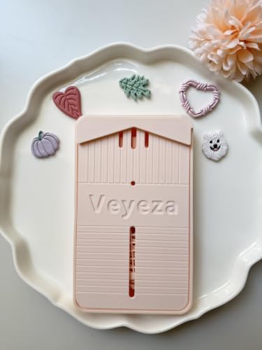 Polymer Clay Earring Drill Guide,Cornstarch Tapper Box for Polymer Clay,Detachable Curved Strip-Shaped Clay Tools,3 in 1 Clay Tools for Precise Drilling of Earring Jewelry and Necklace Pendant