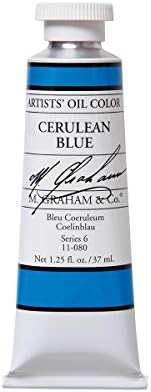 M. Graham Artist Oil Paint Cerulean Blue 1.25oz/37ml Tube