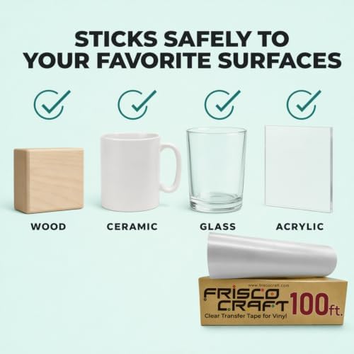 Frisco Craft C-370 Clear Transfer Tape for Vinyl 24" x 100 Feet