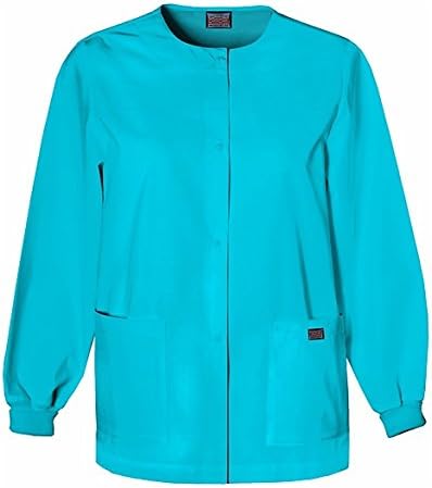 Cherokee WW Originals Scrubs Jacket for Women Snap Front 3 Pockets