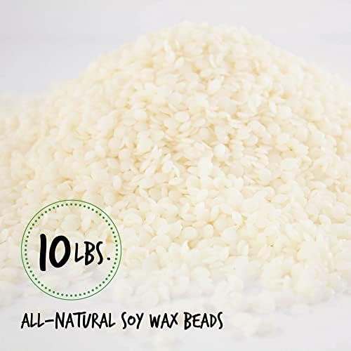 American Soy Organics Millennium Wax Beads for DIY Candle Making, 10 lbs