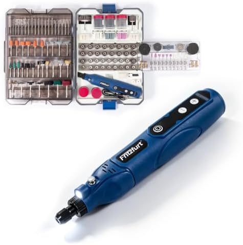 Mini Cordless Rotary Tool 5 Speed and USB Charging Rotary Tool Kit with 448 Accessories, Multi-Purpose 3.7V Power Rotary Tool for Engraving Sanding, Polishing, Drilling, Etching, DIY Crafts