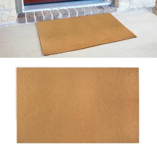 Blank Door Mat for Crafting and Painting, Artificial Coir Doormat Outdoor, Non-Slip Rubber Backing Welcome Mat for Indoor/Outdoor Front Porch Entryway (30x17 Inch)