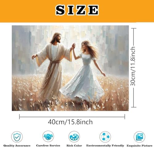 Jesus Paint by Numbers Kit for Adults Framed Canvas 12X16 in, Frameworkless
