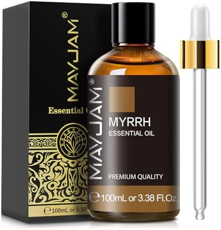 MAYJAM Myrrh Essential Oil for Diffuser Soap Candle Making, 3.38FL.OZ