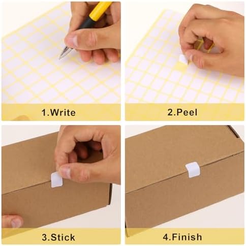Sliverdew White Labels Stickers, 3300 Pack Small 0.5" x 0.75", Removable Blank Labels for School, Office, Kitchen, 110 Labels per Sheet, Paper, Rectangular, 3300pcs