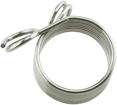 Tegg Knitting Thimble 2PCS 2 Size Stainless Steel Yarn Guide Spring Fingers Holders Rings