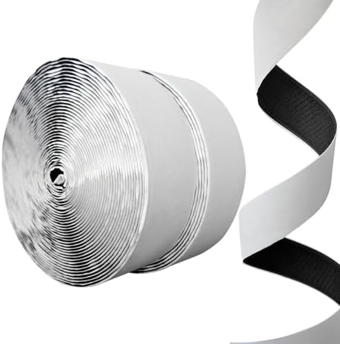 2 Inch x 33 Feet x 2 Rolls Hook and Loop Tape, Nylon Heavy Duty Hook and Loop Tape Strips, Excellent Grip, Interlocking Tape,for Sewing, Crafting,DIY,Wall Adhesive Strips