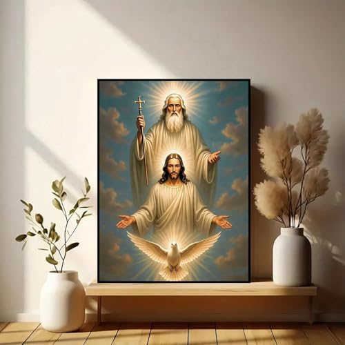 Xylogist Jesus Diamond Art Kits for Adults, 5D Diamond Painting Jesus
