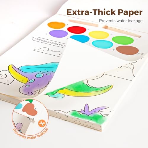 Jar Melo Paint with Water Books for Toddlers, Dinosaurs