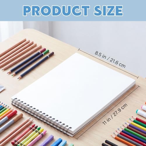 Acrylic Paper Pad 8.5 x 11 in, 25 Sheets, 400Gsm, Top Spiral Bound