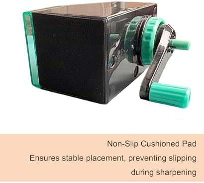 Artist Pencil Sharpener for Sketching, Drawing & Writing, Suitable for Charcoal, Colored Pencils, Drawing (Small Sketch Pencil Sharpener（Green-Black）)