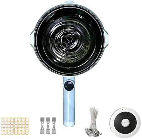OFFNOVA Self-Stirring Wax Melter kit for Candle Making, 6LB / 3L Large Capacity Digital Temp, Candle Making Kit for Beginners & DIY