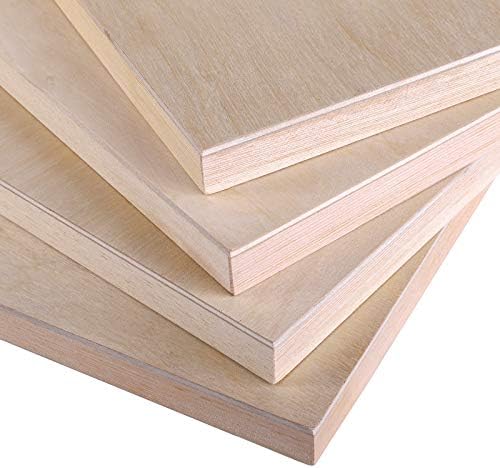 Yarlung 10 Pack Unfinished Wood Panels, 8 x 8 Inches Birch Wooden Cradled Painting Panel Canvas Boards for Watercolor, Arts and DIY Crafts, Easel Display, Use with Oils, Acrylics