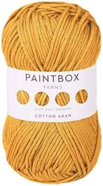 Paintbox Yarns 100% Cotton Aran Yarn 1.76oz / 50g, 93yds / 85m