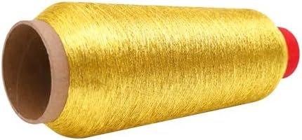 Mandala Crafts Metallic Dijon Gold Embroidery Floss for Sewing, 3281 Yard Spool