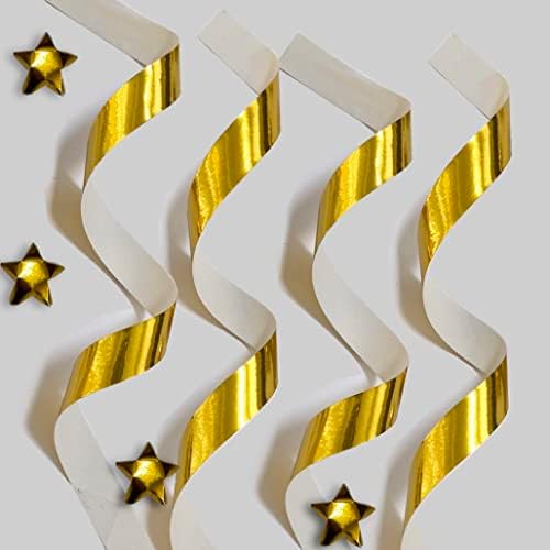 500-Strips Gold Foil Paper Strips for Making Origami Stars, Lucky Stars, Puff Stars. Reflective Mirror Shiny Paper Strips, 0.5 x 11 inch. (Gold Foil, 500)
