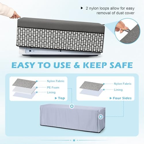 YARWO Dust Cover Compatible with Cricut Venture & Tools, 35.6" x 9.8" x 11"