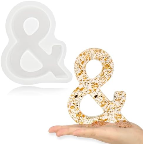 Gartful 7 Inch Large Letter Molds for Resin, 3D & Capital Alphabet Epoxy Resin Mold, A to Z Thick Resin Letter Molds for Making Letters, Word Sign Art, DIY Crafts, Making Cake, Party Home Decor