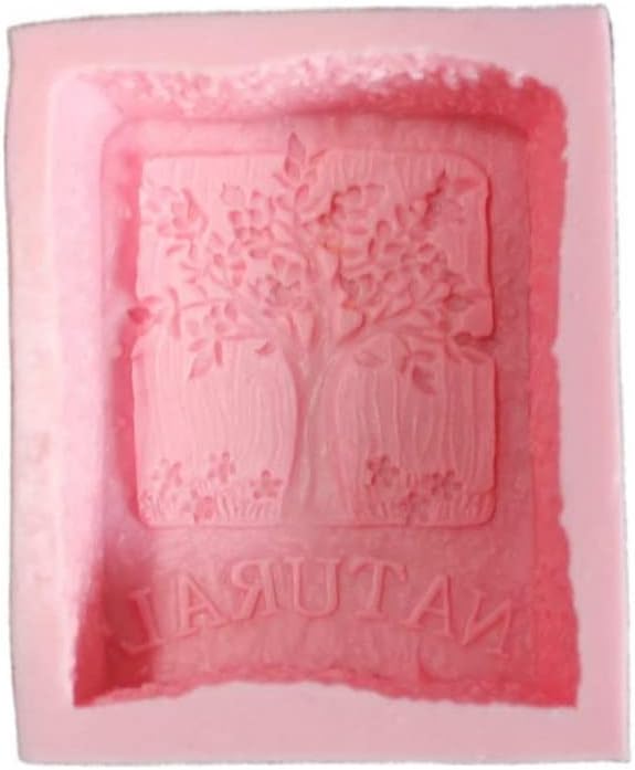 Natural Tree Flowers Silicone Soap Mold for Skincare Soap Making, DIY Skincare Products & Small Business Soap (4PCS Tree)