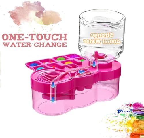 Paint Brush Cleaner Tool, Paint Brush Washer with Water Circulation, Purple