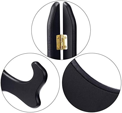 Tatuo 2 Packs Wooden Plate Stands for Display Easel Holders, 8 Inch, Black