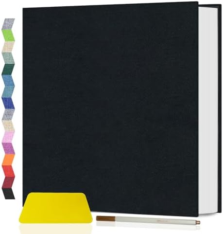 Popotop Photo Album Self Adhesive Scrapbook Album for 4x6 5x7 8x10 Pictures DIY Photo Book as Scrapbooking Supplies Kits, Birthday Gifts for Women Mom Wedding Baby Family Travel