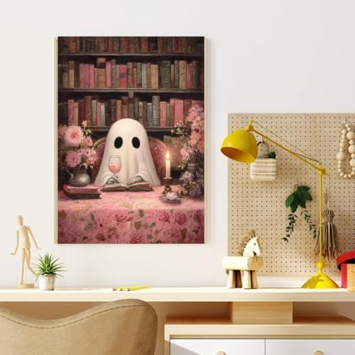 CRZMODE Halloween Paint by Numbers Kit for Adults, Ghost, 16x20 inch