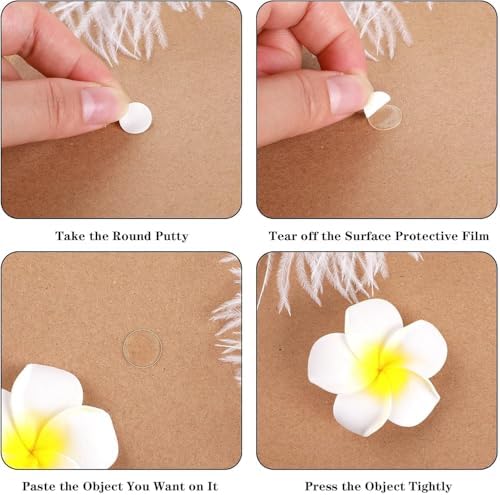 JANYUN 140 Pcs Sticky Dots,10 mm Round Putty Clear Tape for Crafts