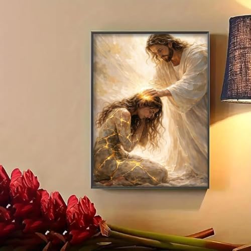 WUDWL Jesus Diamond Art Kits for Adult Diamond Painting Kits for Adults