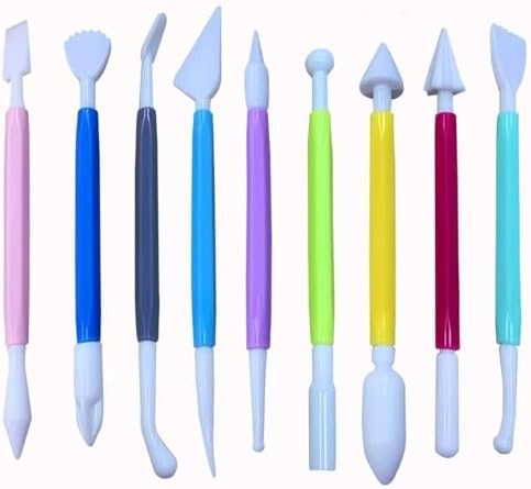 30Pcs Clay Sculpting Tool Set, Polymer Clay Kit with Silicone Sculpting Brushes, Wooden Carving Tools, Ball Stylus, Dotting Pens & Smoothing Sponge, Multi-Function Craft Tools for Pottery, Ceramic