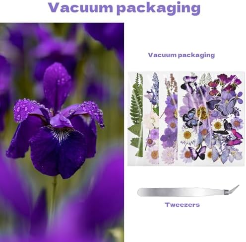 Dried Flowers for Resin 119Pcs Pink Real Natural Pressed Flowers