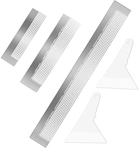 Outus 3 Pcs Stainless Diamond Painting Ruler, Steel 5d Drawing Mesh Ruler