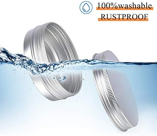 Aluminum Tin Cans, 24pcs 4 OZ Tin Containers with Lids and 4pcs Stickers