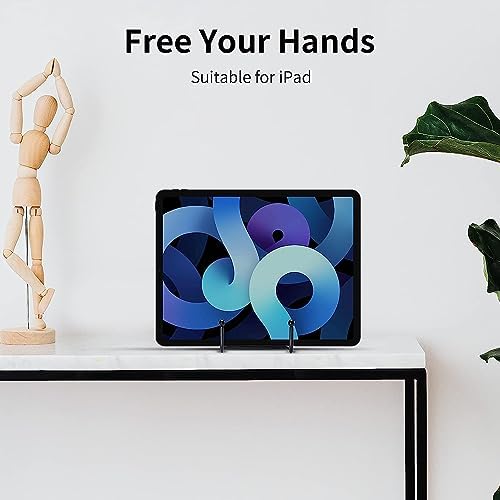 Kruodop 6 Inch Plate Stands for Display, 5 Pack Plate Holder Display Stand, Black Metal Frame Easel Holder Stand for Pictures,Book, Photo, Decorative Plate, Silver