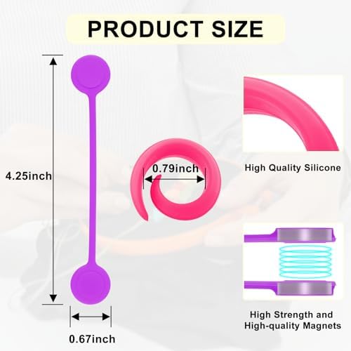 22 Pcs Fabric Huggers and Magnetic Fabric Clips for Cross Stitch, Silicone Thread Spool Huggers and Needle Minder Magnet for Embroidery and Quilting, Cross Stitch Supplies and Accessories