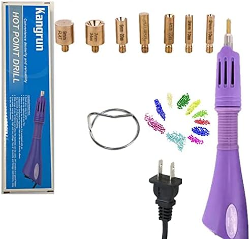 7-in-1 Hotfix Applicator DIY Bedazzler Kit with Tip Sizes and Support Stand