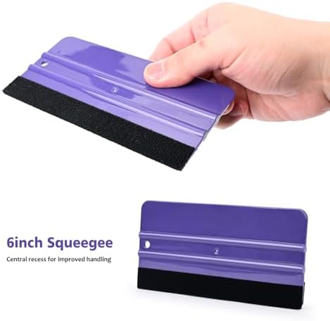 EHDIS Exacto Knife Set Utility Craft Precision Hobby Knife Tool with Cutting Mat,6 inch Vinyl Squeegee, Steel Ruler, for Sewing Crafts Hobby Fabric Precision Scrapbooking Project (Purple)