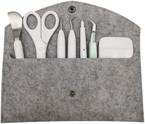 KINGFINGER Scrapbooking Tools Set, Weeders, Scraper, Spatula, Tweezers, Scissors, Scoring Stylus, Basic Weeding Tools, Accessories and Supplies for Cricut/Silhouettes/Cameos/Weeding Vinyl/Splicing